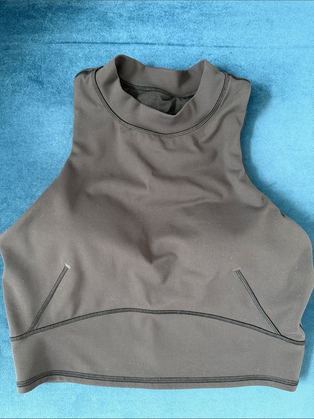 lululemon athletica Black High-Neck Longline Bra